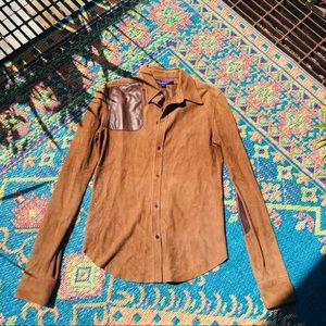 Ralph Lauren Purple Label Leather Shirt 🤎